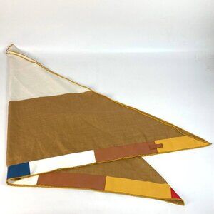 HERMES Triangle Geant ""Bar-d'Opstacle"" Large Shawl Stole/Shawl Triangle Scarf